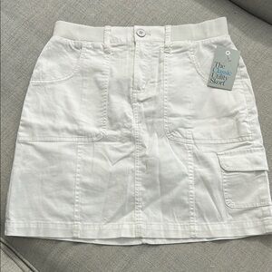 White Utility Skirt